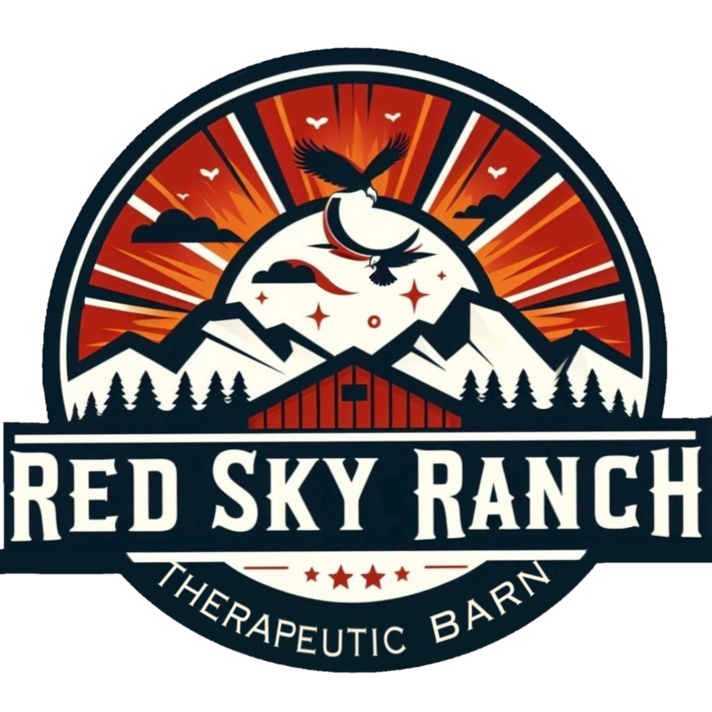 Red Sky Ranch Therapeutic Barn badge logo